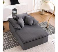 VSOGA Un sofá reclinable de 48 pulgadas, diseñado en estilo interior, con un diseño sin marco. Un sofá reclinable de lectura más cómodo, equipado con amplios brazos, no necesita instalación.