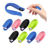 Vspek 8pcs Clip De AcupresióN, Anillos de acupresión,Anillos de masaje para los dedos, Anillos de Masajeador de Dedos PortáTil Simple Alivio Natural Dolor Cabeza MigrañAs