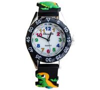 Vspek Reloj Niño, Dinosaurio Reloj Analogico Niño, Relojes de Pulsera para Niños, Correa de Silicona Suave, Impermeable, Aprender La Hora, FáCil De Leer 3-13 Años, Regalo de Cumpleaños