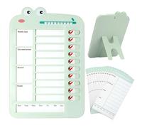 Vspek Tablero de Lista de Verificación de Notas - Plan Diario y Semanal Con 14 Papeles en Blanco, Tabla de Tareas y Ejercicios