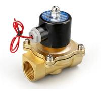 VSPPJYFG Electroválvula neumática de 1/4", 3/8", 1/2", 3/4" y 1", DN8/10/15/20/25/50, Normalmente Cerrada, for Agua, Aceite y Aire, 12 V, 24 V y 220 V(Dn15,220 Volt)