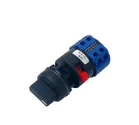 VSPPJYFG Interruptor de Leva Giratorio LW26-20/2S, 20 A, 2 Polos, selector Principal, Contacto Plateado, tamaño de Montaje de 22 mm, YMW26(102)