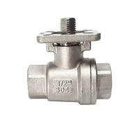 VSPPJYFG Válvula de Bola de Acero Inoxidable de 2 vías con Placa Alta de 1/2", Rosca BSP for Agua, Aceite y Gas. Cuerpo de válvula de Acero Inoxidable ISO5211 for actuador.(BSP Thread)