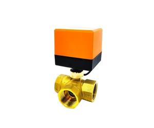 VSPPJYFG Válvula de Bola eléctrica de latón de 1/2 ", 1-1/2", 1 ", 2", Tres Cables, Tres vías, Aire Acondicionado, calefacción de Suelo, válvula de conmutación de Torre de Agua, 220V(220vac,34)