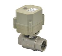 VSPPJYFG Válvula de Bola Miniatura de 1/2'', accionada por Motor, de Acero Inoxidable CR201, de 2 Cables, for Control de fluidos.(Bsp 1-2 Inch,DC5V-CR201)