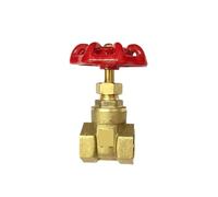 VSPPJYFG Válvula de compuerta de latón de 1/2", 3/4", 1", 1-1/4", 1-1/2", 2" Pulgadas, válvula de Agua, válvula de Interruptor, válvula de compuerta con Rosca Interna(1.5 Inch)