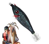 VSquid Jig, Glow in The Dark Cuttlefish Bait with Hooks, Fluorescent Realistic Octopus Lures, Perfect for Saltwater Sea Fishing Enthusiasts and Portable Casting, Easy to Carry
