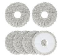 vsshe 6 Mopas de Fregado para Xiaomi X10+/X20+, Dreame L10s Ultra/L10 Ultra/L20 Ultra/X40 Ultra/L10s Pro Ultra Heat/L10 Prime y ECOVACS X1/X2/T20/T30, Paños de Repuesto Mopa de Microfibra Repuesto