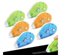 vsshe 6Pcs Cinta Pegamento Roller, 8m x 8mm Celo Doble Cara Dispensador, rodillo adhesivo con cinta, para la escuela, Oficina, fotos, el hogar, álbumes, manualidades, Journal, Recortes