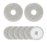 vsshe 8 Mopas de Fregado para Xiaomi X10+/X20+, Dreame L10s Ultra/L10 Ultra/L20 Ultra/X40 Ultra/L10s Pro Ultra Heat/L10 Prime y ECOVACS X1/X2/T20/T30, Paños de Repuesto Mopa de Microfibra Repuesto