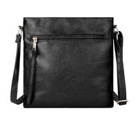 vsshe Bolso Bandolera de Mujer con Correa Ajustable y Desmontable, Bolso Bandolera Mujer Crossover con 3 Bolsillos, Guardar Móvil de Hasta 6.7", Bandolera Pequeña para Viajar Escuela Compras Trabajo