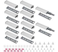 vsshe Cierre Magnético Push para Puerta, 10 Piezas Cierre Puerta Armario Push Open, Push to Open Pestillos Cierre Puerta Push, con tornillo y Imán para Armarios, Roperos, Libreria, Cajones(Tipo A)
