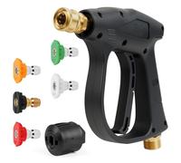 vsshe Hidrolimpiadora Inalámbrica, 4350PSI, Set de Pistola Hidrolimpiadora Inalámbrica con 5 puntas de boquilla de pulverización con conexión M22-14 mm | Juegos de limpieza para Kärcher K1-K7