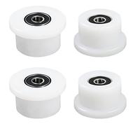 Vsttar Juego de 4 ruedas mecanizadas compatibles con Total Gym 1000, 1100, 1400, 1500, 1600, Achiever, Force, Gold, Max, Platinum, Platinum Plus, Pro, Supra, Supreme, Ultima, Ultra, XLI (blanco)