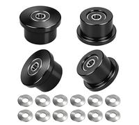Vsttar Juego de 4 ruedas mecanizadas compatibles con Total Gym 1000, 1100, 1400, 1500, 1600, Achiever, Force, Gold, Max, Platinum, Platinum Plus, Pro, Supra, Supreme, Ultima, Ultra, XLI (negro)