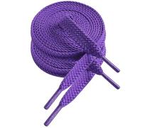 VSUDO Cordones de zapatos de doble capa para entrenadores, cordones planos de 0.3 pulgadas compatibles con Converse, Vans y Air Force - 2 pares