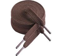VSUDO Cordones de zapatos de doble capa para entrenadores, cordones planos de 0.3 pulgadas compatibles con Converse, Vans y Air Force - 2 pares