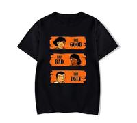 VSYNLOJN Anime Captain Tsubasa T Shirt Men Black L