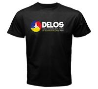 VSYNLOJN Delos Adult Amusement Parks The Vacation of The Future - Today Men's T-Shirt Black S