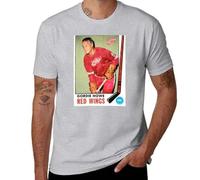 VSYNLOJN Gordie Howe T-Shirt Men Grey XL