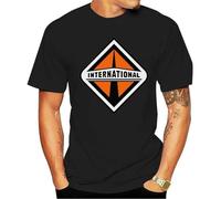 VSYNLOJN International Trucks Logo Trucker T-Shirt Black L