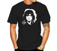 VSYNLOJN Jimmy Page Guitarist Music Legend Men's T-Shirt Black XL