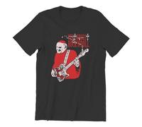 VSYNLOJN Sex Drugs Rock'n'Roll Pope T-Shirt Men Black L