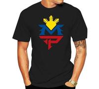 VSYNLOJN WH Manny Pacquiao Boxing Celebrity Men T-Shirt Black XXL