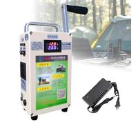 VsyPtyc Generador de Emergencia con manivela de 150 W, Banco de energía Manual con Cargador USB, para Acampar al Aire Libre, Viajes y emergencias en el hogar