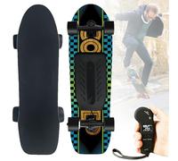 VsyPtyc Longboard motorizado con Control Remoto, patineta eléctrica, Capacidad de Carga de 150 kg/330 LB, ángulo de Ascenso de 30°, Apto para Adultos y Adolescentes A