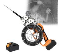 VsyPtyc Máquina roscadora eléctrica sin escobillas, máquina extractora de Tubos Oculta eléctrica, Dispositivo roscador de Tubos Oculto con Cable de Electricista, roscador de Electricista 1battery