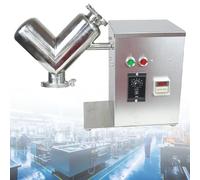 VsyPtyc Mezclador de Polvo seco Tipo V de 2 litros para Laboratorio, Mezclador de Polvo Tipo V de 400 W, Mezclador de Polvo Tipo V pequeño, para una Mezcla Uniforme
