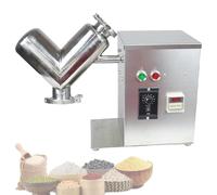 VsyPtyc Mezclador de Polvo seco Tipo V, máquina mezcladora de Polvo Tipo V de 400 W, Mezclador Industrial para Materiales en Polvo y granulares, para harina, Granos y café