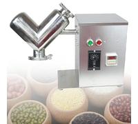 VsyPtyc Mezclador de Polvo Tipo V para Laboratorio de 2 L, Máquina Mezcladora de Polvo Tipo V de 400 W, Mezclador Industrial para Materiales en Polvo y Granulados, para Laboratorios Farmacéuticos
