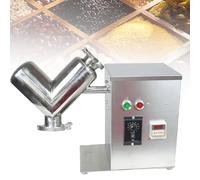 VsyPtyc Mezclador Industrial para Materiales en Polvo y granulares, Mezclador de Laboratorio Tipo V de 2 L, máquina mezcladora de Polvo Tipo V de 400 W, para Laboratorios farmacéuticos y alimentarios