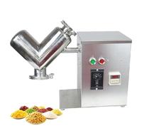 VsyPtyc Mezcladora de Polvo pequeña Tipo V, licuadora eléctrica de Grado alimenticio para Polvos/gránulos Secos, Ideal para Laboratorios de enseñanza y procesamiento de Alimentos