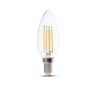 VT-1986 4 W LED CANDLE FILAMENT BULB COLORCODE:3000K E14
