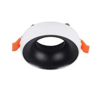 VT-980 GU10 FITTING ROUND-WHITE FRAME+NEGRO REFLECTOR