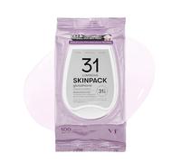 VT COSMETICS Luminous Skin Pack (100 hojas), potenciador de maquillaje rápido y fácil, enfriamiento instantáneo e hidratante, brillante con glutatión, exfoliante suave, cuidado de la piel coreano