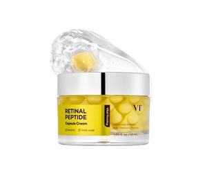 VT COSMETICS Retinal Peptide Capsule Cream 50 ml - Crema facial coreana con retinal y péptidos, hidratante, textura ligera, para todos los tipos de piel