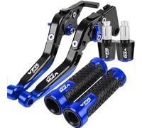 VTAIEX Accesorios para motocicletas Accesorios CNC Para Motocicletas, Palancas De Embrague Freno Plegables Y Extensibles Para Honda VFR1200 F 2010-2016, Juego Manijas Ajustables(Blu)