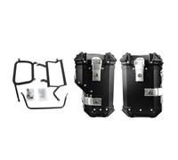 VTAIEX Caja de Almacenamiento para Benelli TRK502X 38L/45L, Baúl Aleación Aluminio para Motocicleta, Alforjas, Soporte para, Portaequipajes, Caja Lateral, Accesorios para Maletero(Nero,38L)