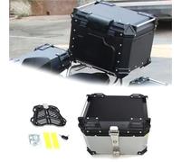 VTAIEX Caja de Almacenamiento para BMW F850GS F750GS, Motocicleta, Aleación De Aluminio, Soporte para Equipaje, Alforjas, Cajas Laterales, Caja Herramientas, Borde, Accesorios(Silver Top Box)