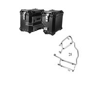 VTAIEX Caja de Almacenamiento para BMW R1200GS LC 2013-2021 2020 2019 2018 Alforjas De Aluminio para Motocicleta Soporte para, Portaequipajes Y Cajas Laterales, Accesorios(Nero)