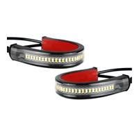 VTAIEX Luz de motocicleta 2X Barra De Luz De Tira De Señal De Giro De Horquilla Ámbar Que Fluye Para Motocicleta Para Harley Para Davidson Accesorios Intermitentes Para Motocicleta
