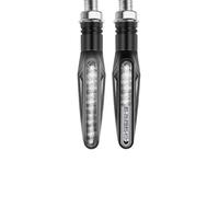 VTAIEX Luz de motocicleta Indicador De Motocicleta, Lámpara De Marcha Trasera Secuencial, Intermitente, 2 Uds., Intermitentes Universales Para Motocicleta, Luz Que Fluye Agua Intermitente(WHITE)