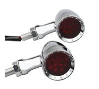 VTAIEX Luz de motocicleta Luces Intermitentes Cromadas Para Motocicleta/moto, Señal De Giro Tipo Bala, Para Harley, Para Davidson XL, Sportster 1200, 883, Iron