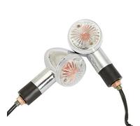 VTAIEX Luz de motocicleta Para Harley Para Davidson Para Honda Luces De Señal De Giro Para Motocicleta Intermitentes Ámbar Para La Mayoría De Motocicletas Con Rosca De 10mm(Clear lens)
