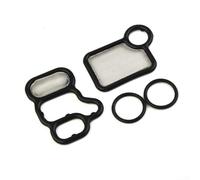 VTEC - Kit de juntas de válvula de bobina solenoide de 4 piezas para Honda para Civic 20For 03-2007, incluye filtro de junta y juntas tóricas listadas por números OEM