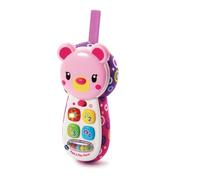 Vtech 502703 - Teléfono móvil de juguete para bebés | Cuatro botones enseñan sentimientos, números, colores y primeras palabras, con 3 canciones y 15 melodías. De 3 a 24 meses